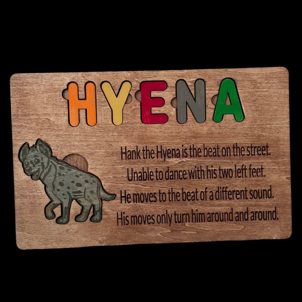 Wood Animal Poem Puzzle